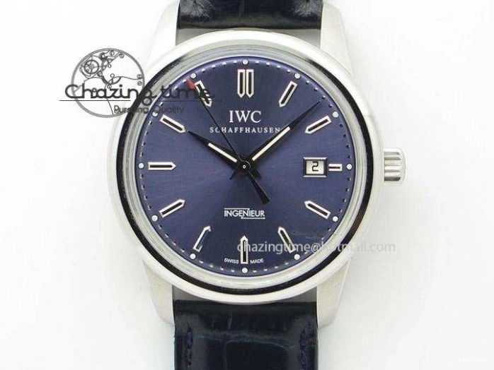 MIROTIME 0208 UrbanChic Ingeniuer St.Laurens SS Blue Dial MK 1:1 Best Edition On Black Leather Strap A 7366